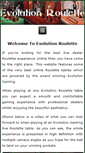 Mobile Screenshot of evolutionroulette.com